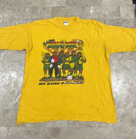 Vintage 1998 France World Cup Jamaica Reggae Boyz T Shirt XL Rare Cover
