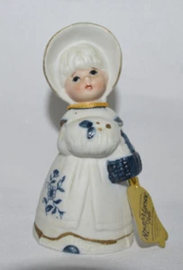 Vintage Jasco Royal Majestic Bells Lady with Basket 1980 - Picture 1 of 6