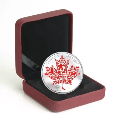 2017 CANADA $50 5 OZ FINE SILVER COIN WITH COA AND BOX, MINTAGE 1,500 - Image 1 of 4