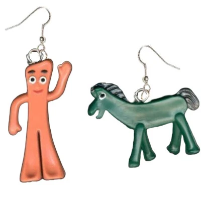 PENDIENTES ANTI GOMAS ANTI POKEY RETRO VINTAGE Mini Figura Juguete Dije Funky Joyería Foto 1 de 3