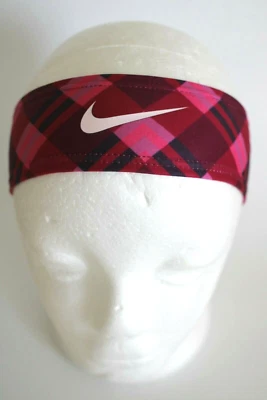 Diadema gráfica moderna Nike rojo frambuesa/blanco para mujer Foto 1 de 4