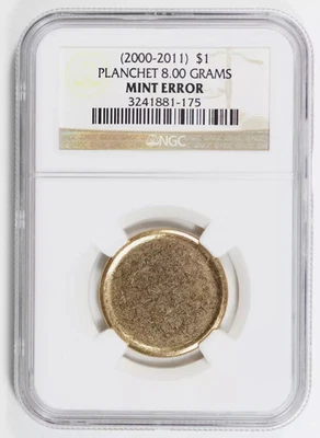 Golden Dollar Blank Planchet NGC Certified - Image 1 of 2
