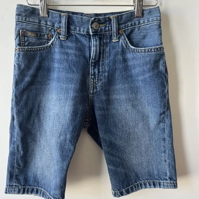 Polo Ralph Lauren Denim Bermudas Pantalones Cortos Niño’s 10/12 Azul Jean Corte Escuela Foto 1 de 4