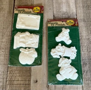 Ornamenti Natalizi Vintage Ceramica Dipingibile Sigillati Regali Insegnanti - Foto 1 di 7