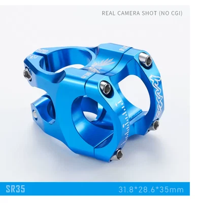 Vástago eléctrico para bicicleta de montaña 35 mm longitud 0 grados 31,8 mm varilla de manillar para bicicleta de carretera Foto 1 de 4