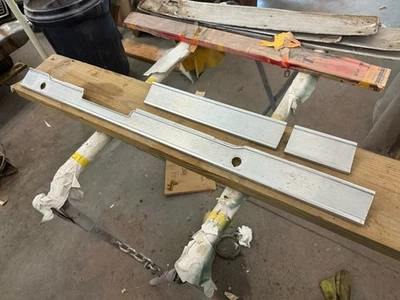 Ford Galaxie 500 1965 1966 tablero inferior moldura aluminio cepillado juego de 3 piezas Foto 1 de 4