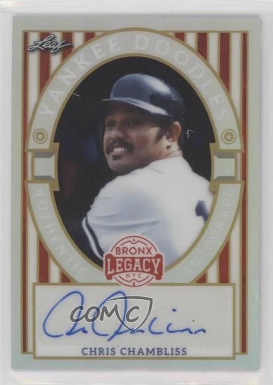 2024 Leaf A Bronx Legacy Silver Prismatic /35 Chris Chambliss #YD-CC1 Auto - Image 1 of 2
