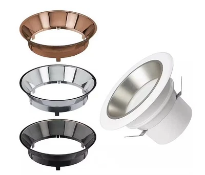 Commercial Electric 4 in. Adjustable LED Recessed Light Trim with 4 Trim Colors - Image 1 of 4