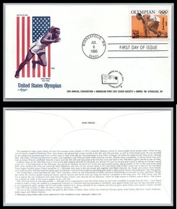 US FDC # 2496 25c Summer Olympics  Artmaster   1990, 9p8935 - Picture 1 of 1