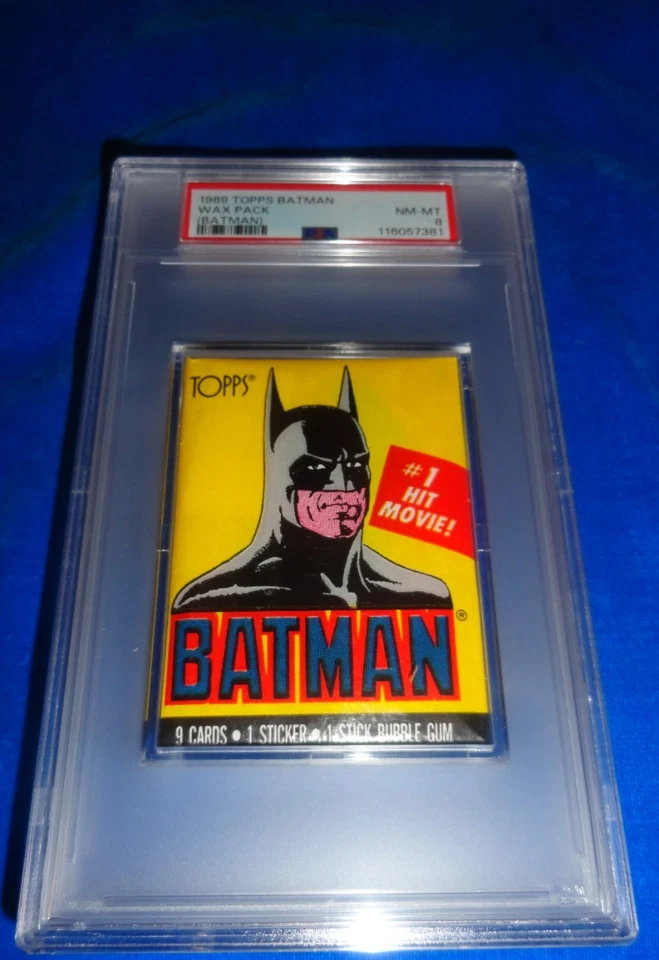 1989 Topps Batman Wax Pack PSA 8 NM-MT only one higher - Image 1 of 4