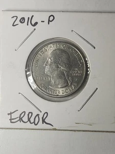 2016 P Theodore Roosevelt Quarter Error CUD On Hat Washington 25c - Picture 1 of 3
