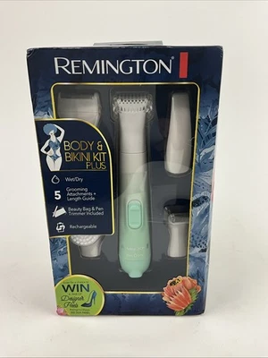 Remington Cuerpo Suave Sedoso Inalámbrico Bikini Recortadora Afeitadora Mujeres Blanco/Verde Nuevo Foto 1 de 4