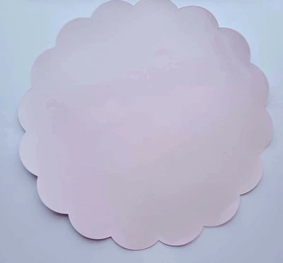 65 piece light pink disposable paper placemats: Bridal shower,Wedding,Home decor - Image 1 of 4