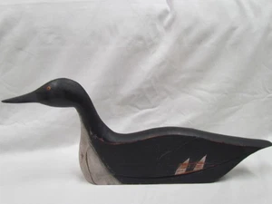 K. William Kautz signiert Volkskunst Silhouette Schatten Merganser Ente Köder - Bild 1 von 10