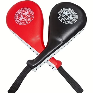 2Pack Faux Leather Kick Targets for Boxing & Taekwondo - Martial Arts Focus Pads - Picture 1 of 11