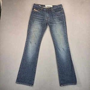 Diesel Jeans Mens 28 Blue Slim Bootcut Whiskering - Picture 1 of 12