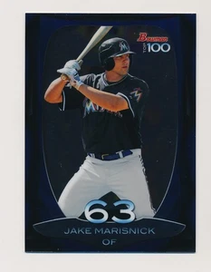 JAKE MARISNICK ⚾ 2013 Bowman Chrome Top 100 Prospects Insert #BTP-63 Marlins - Bild 1 von 2