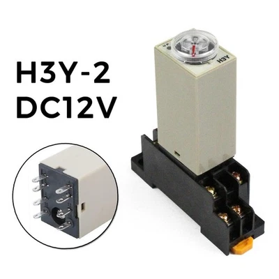 Nützliches Halbleiterzeitrelais 1h Basis 1s 5s 10s 30s 60s 50/60Hz Verzögerung - Image 1 of 4