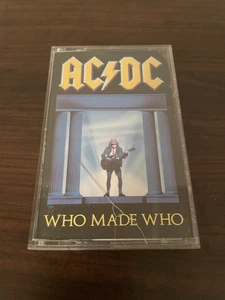 AC/DC Who Made Who Cassette Tape, 1986 WEA Records, Warner Music. - Picture 1 of 6