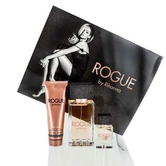 RIHANNA ROGUE Eau de Parfum 4.2oz/125ml Spray ~ Juego de Regalo de 3 Piezas Nuevo en Caja con Funda Foto 1 de 1