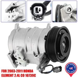 OEM CO 10739C AC A/C Compressor W/ Clutch Fit For 2003-2011 Honda Element 2.4L - Picture 1 of 8