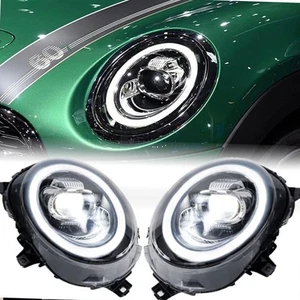 For BMW MINI F56 2014-2019 LED Headlights Assembly LED DRL Headlamps Pair L&R - Picture 1 of 10
