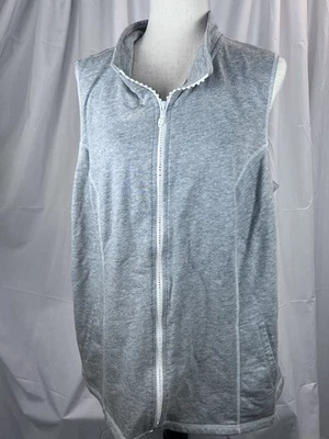 Quacker Factory Woman's  Full Zip Vest. Front Pockets. Size  1X EUC - Image 1 of 4