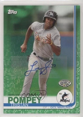 2019 Topps Pro Debut Green Auto /99 Tristan Pompey #174 Auto - Image 1 of 2