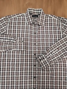 7 Diamanten Herren XXL 2X blau kariert Freizeit Knopfleiste Hemd Western Cowboy - Bild 1 von 9