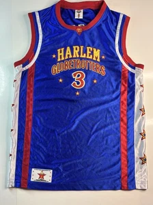 Harlem Globetrotter Official Firefly #3 Blue Red Jersey Size Youth Large NBA - Picture 1 of 7