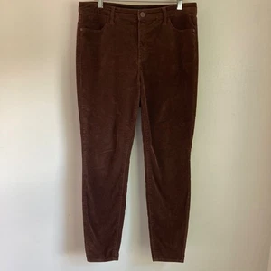 Talbots women's brown corduroy jeggings size 10 Preowned - Picture 1 of 8