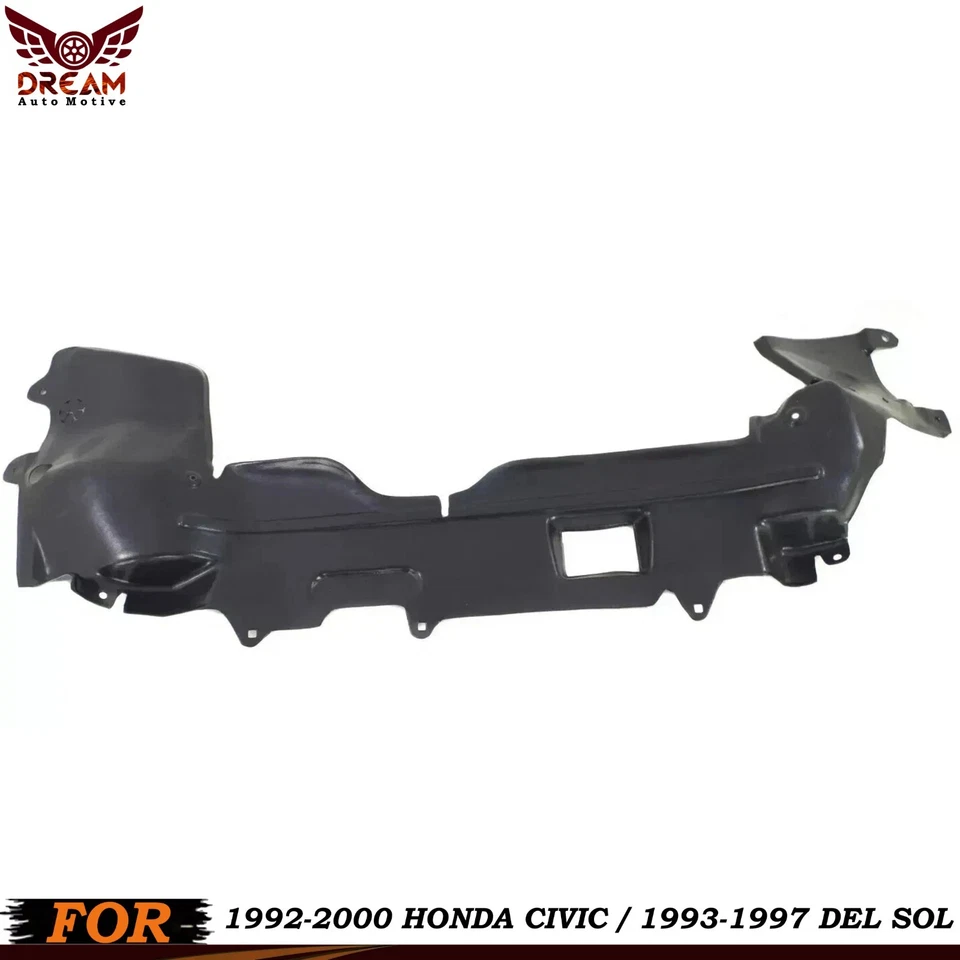 Engine Splash Shield Under Cover For 1992-2000 Honda Civic / 1993-1997 Del Sol Foto 1 de 4