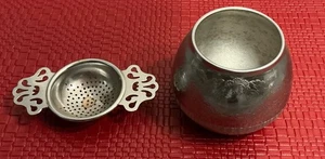 Vintage 1950’s Swan Brand The Carlton Aluminum Sugar Bowl & Accessory England - Picture 1 of 2
