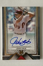 2023 Topps Museum Collection John Kruk AA-JK On Card Auto #/25