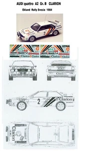 AUDI 4 - CLARION - Rally SVEZIA 1984 - Picture 1 of 2