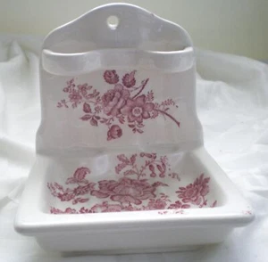 Vtg Royal Crownford Staffordshire England Charlotte Soap Dish Toothbrush Holder - Picture 1 of 6