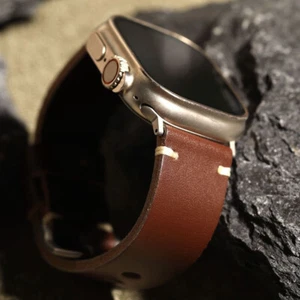 Vintage Echt Leder Armband Strap für Apple Watch Ultra Series 10 9 45/46/49mm - Bild 1 von 16