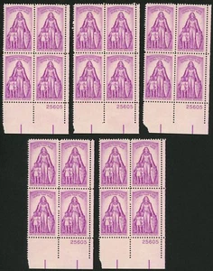 1957 3c US Postage Stamps Scott 1087 Fight Polio Lot of 20 - Picture 1 of 1