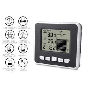 Medidor de nivel de tanque de agua Sensor de profundidad de líquido Pantalla LED con indicador y alerta Nuevo - Imagen 1 de 6