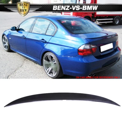 Fits 06-11 BMW 3 Series E90 Sedan Performance Rear Trunk Spoiler ABS - Image 1 of 4