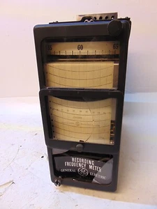 General Electric  Recording Frequency Meter Model ~  Untested  S5425y - Picture 1 of 7