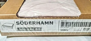 New IKEA SODERHAMN COVER SLIPCOVER for Footstool Ottoman SAMSTA LIGHT PINK - Picture 1 of 8
