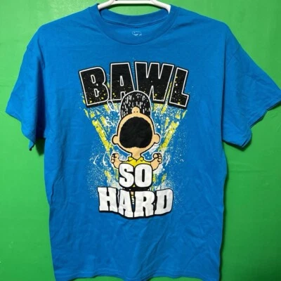 Camiseta gráfica engraçada Peanuts Charlie Brown Kanye & Jay-Z paródia “Bawl so hard”  - Imagem 1 de 3