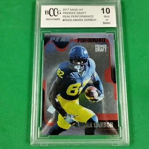 Amara Darboh 2017 Sage Hit ##PK-AD Football Card Graded 10 - Picture 1 of 2