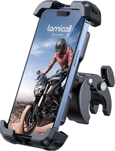 Lamicall Motorcycle Phone Holder Bike - Motorbike Phone Mount, Bike Phone Holder - Picture 1 of 4