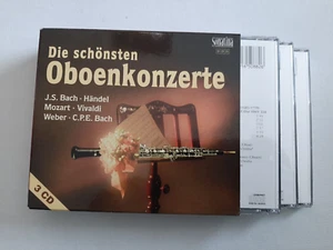 Die schönsten Oboenkonzerte 3 CD Boxset Sonatina Bach Händel Weber CPE Bach - Imagen 1 de 2