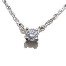 Non Brand Necklace Pt850 Platinum Diamond 0.16ct Women