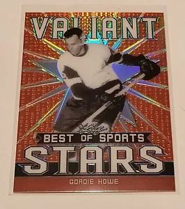 GORDIE HOWE 2020 LEAF VALIANT BEST OF SPORTS ORANGE REFRACTOR /50 Red Wings - Bild 1 von 2