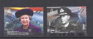 GUERNSEY, 2005, 60TH ANNIV. OF LIBERATION, SG 1078-9, FINE/USED SET OF 2, - Bild 1 von 1