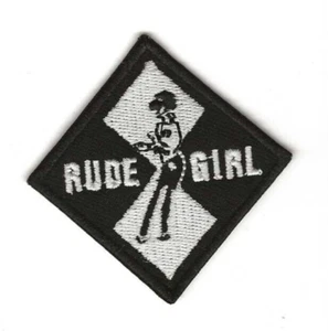 SKA CLASSIC RETRO RUDE GIRL - Embroidered Iron Sew On Patch - Picture 1 of 1